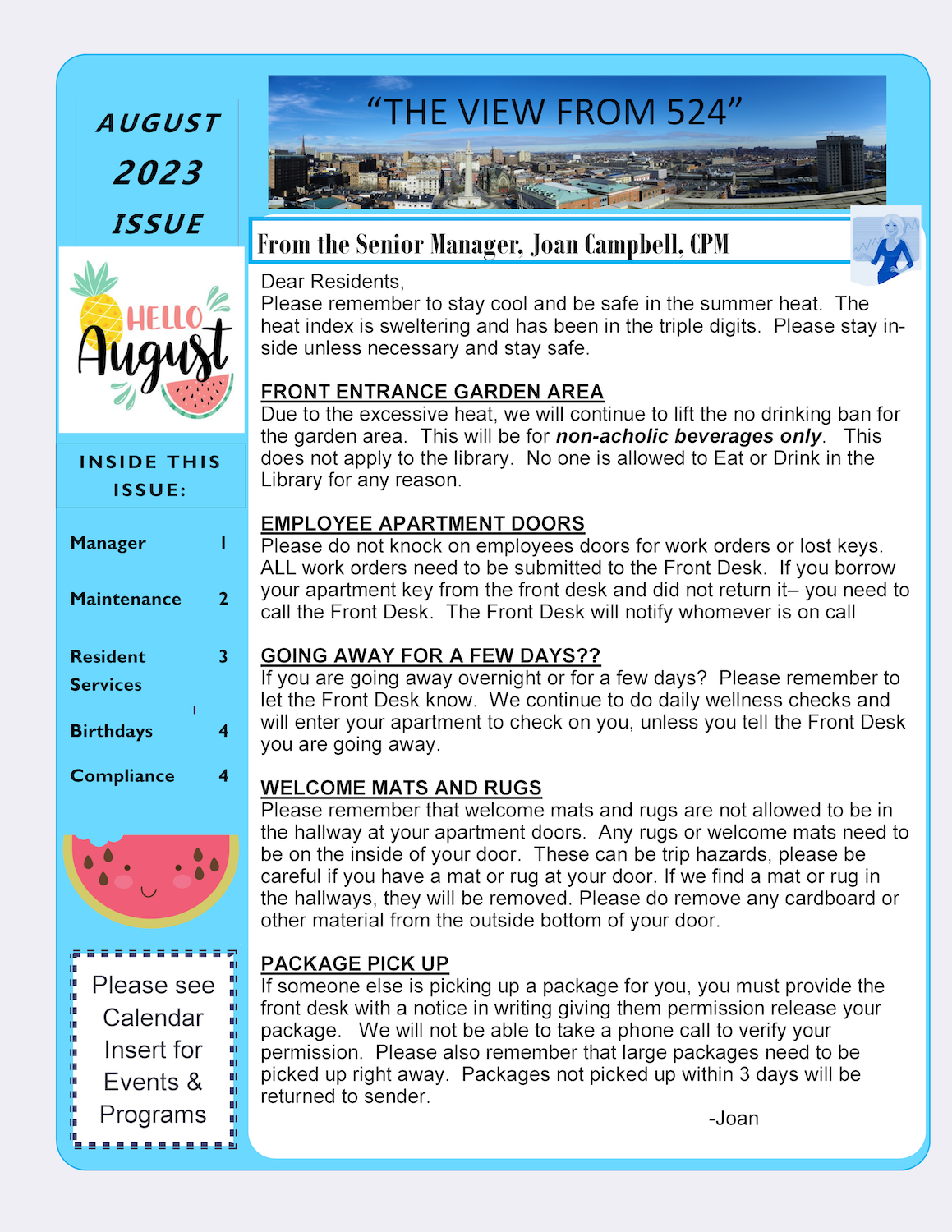 August 2023 Newsletter