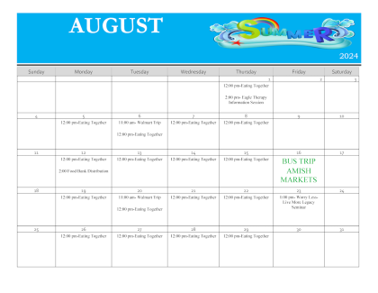 August 2024 Events