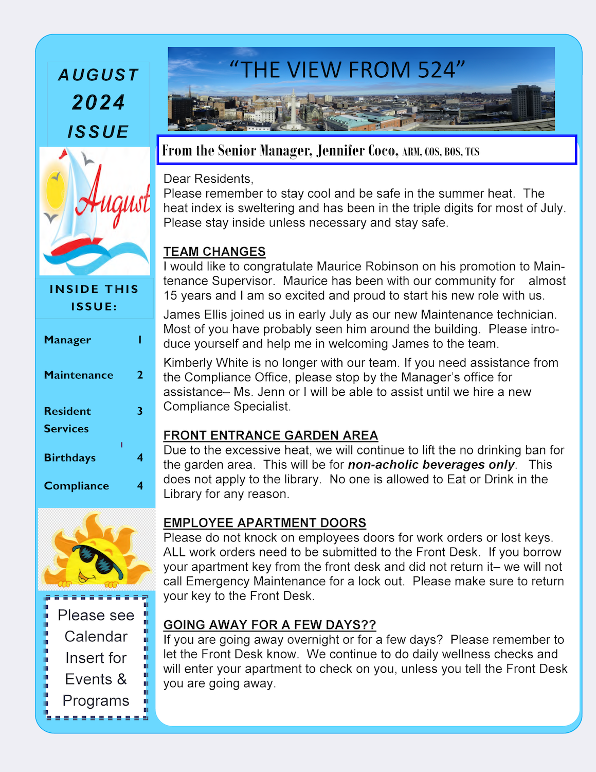 August 2024 Newsletter