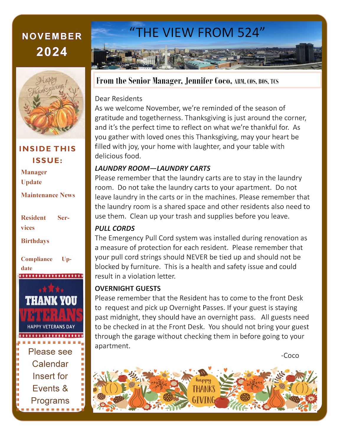 November 2024 Newsletter