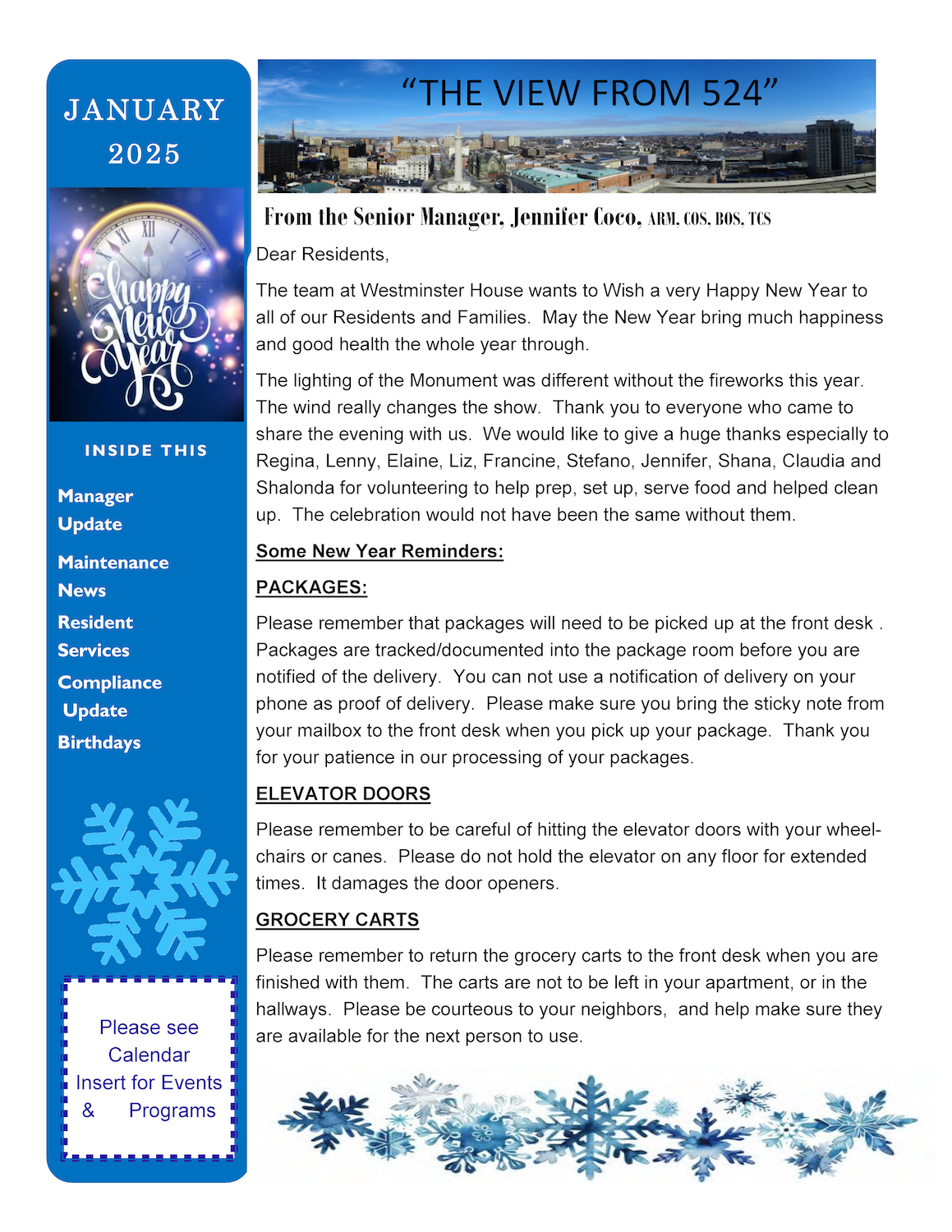 January 2025 Newsletter