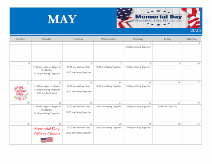 May 2025 Events