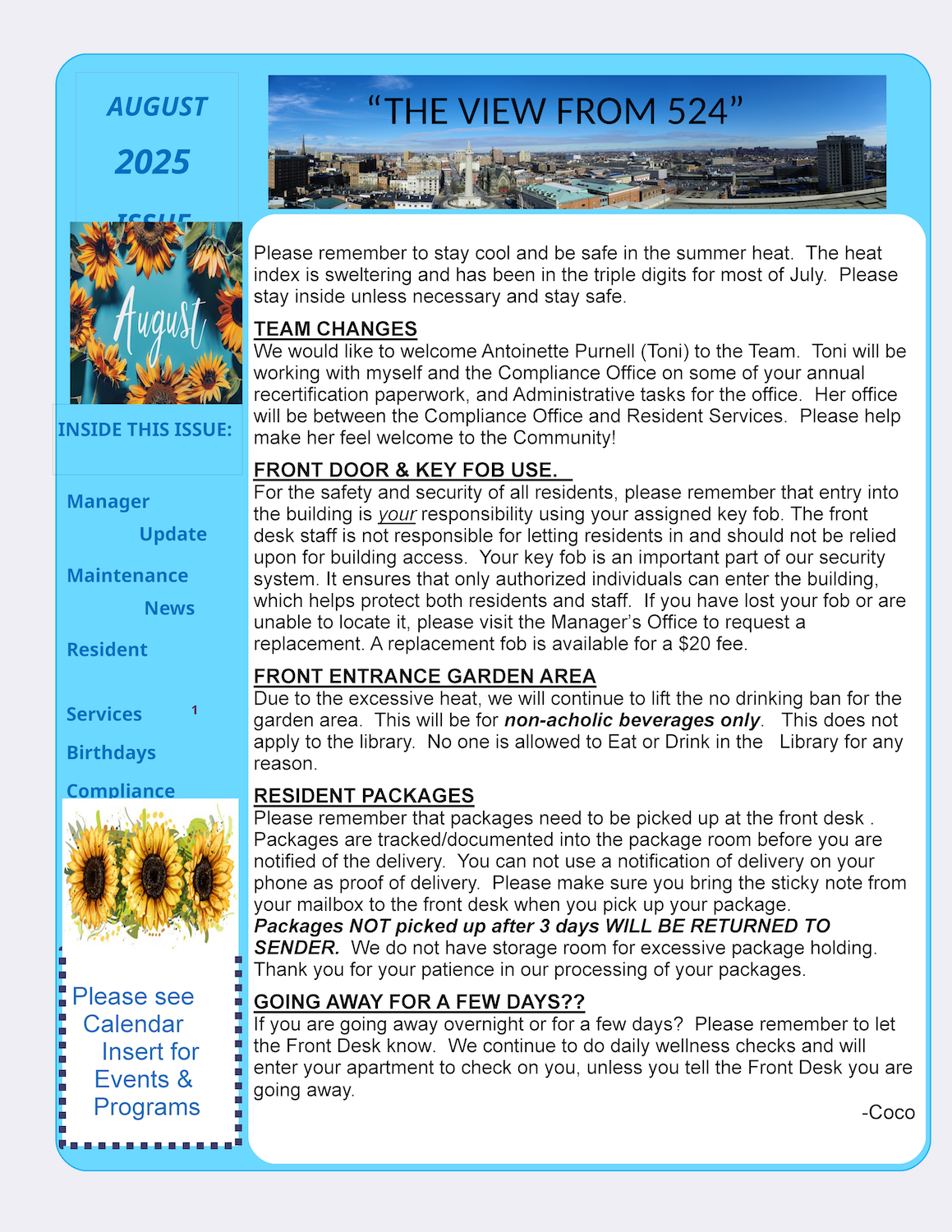 August 2025 Newsletter