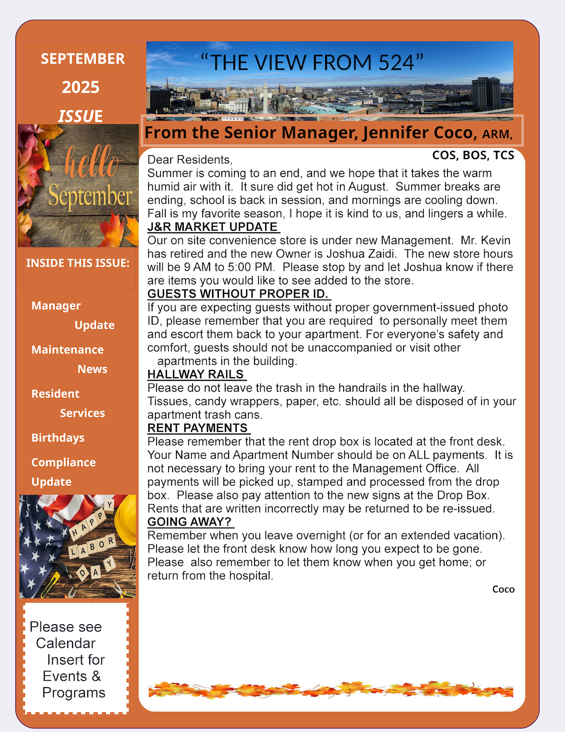 September 2025 Newsletter