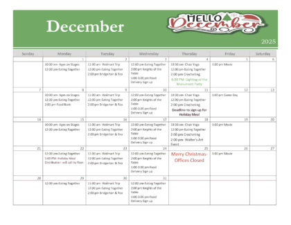 December 2025 Events