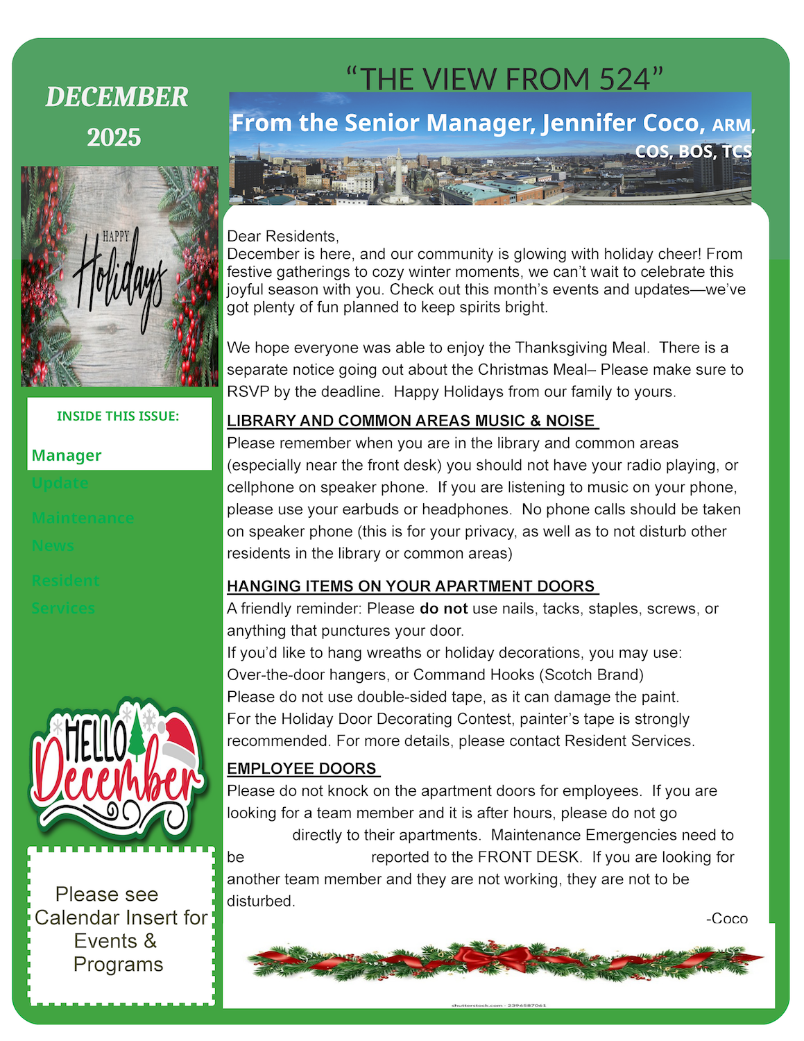 December 2025 Newsletter