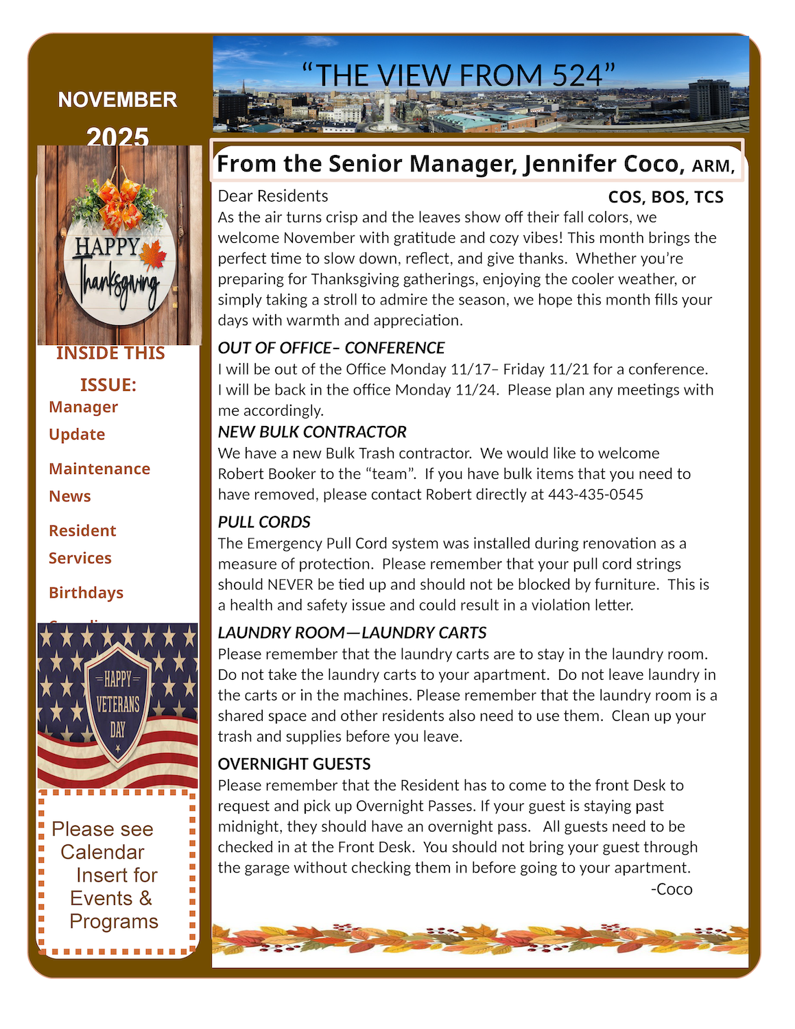 November 2025 Newsletter